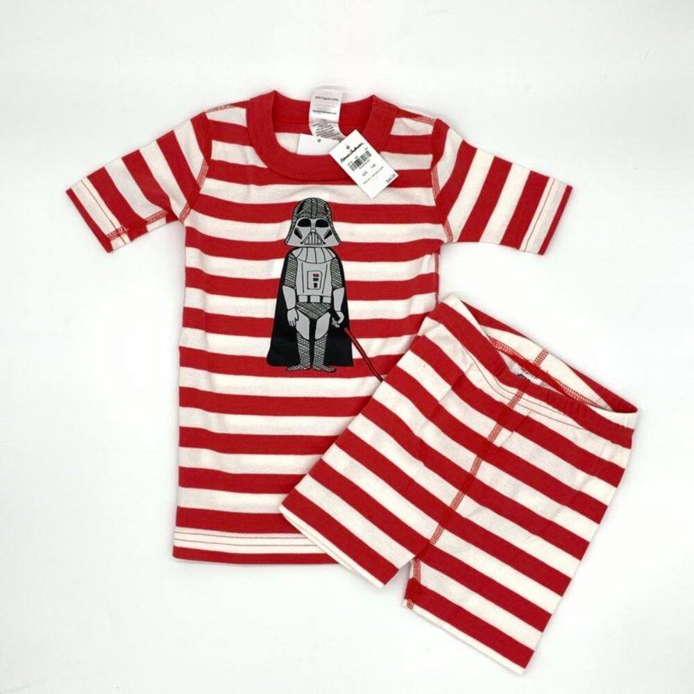 Hanna Andersson Star Wars Darth Vader Pajamas Short Johns NWts Size 100/4